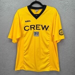 Columbus Crew Jersey Mens M Yellow MLS Xara Hudson Soccer Association Sport